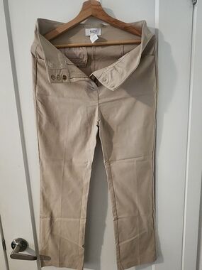 SUZY Beige Straight-Leg Pants